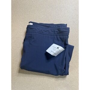 Mr Porter‎ Pants Men's 32 Navy Cotton Wide Leg Workout Training Mr P $120